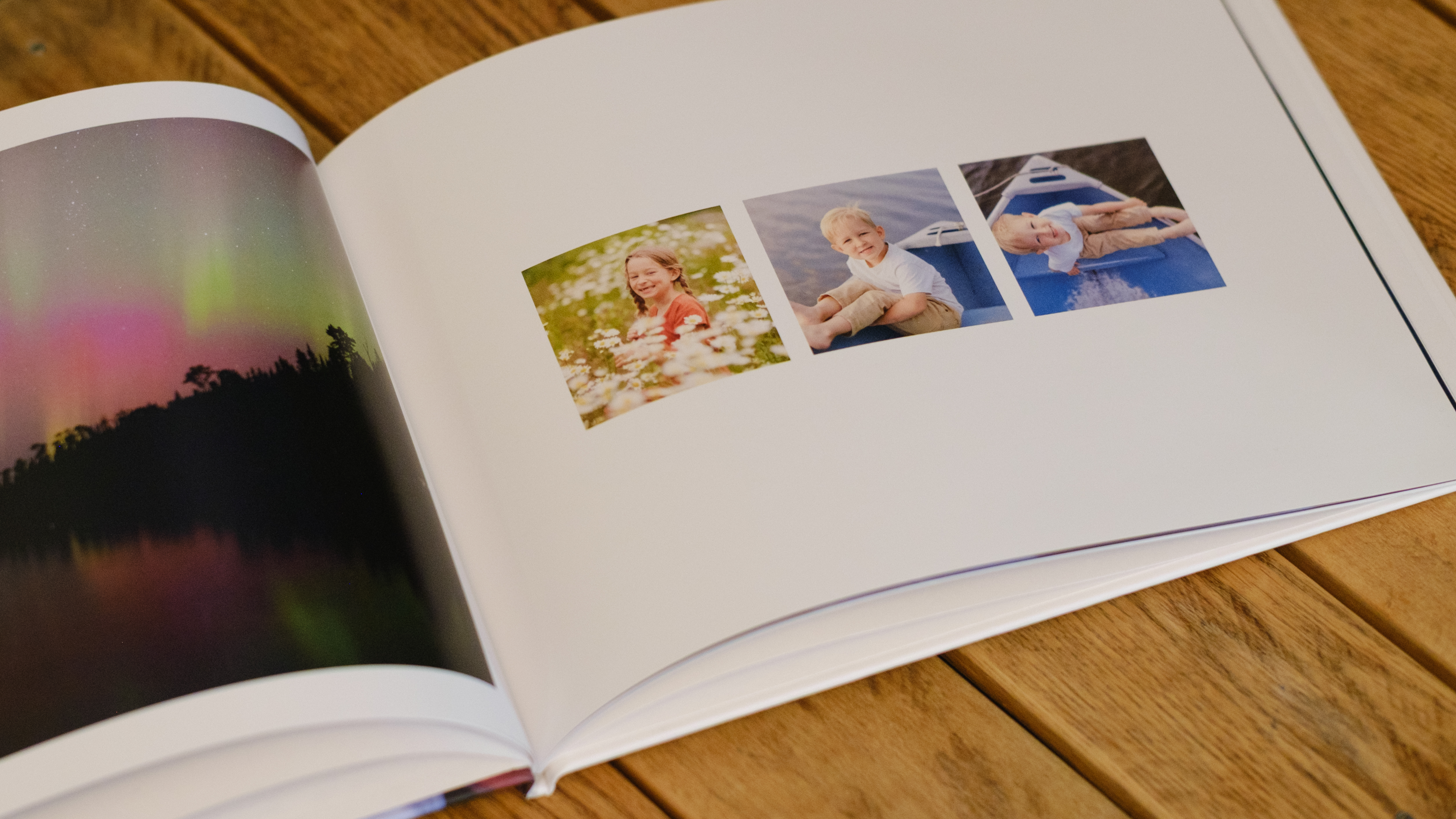 A hard cover photo book from Popsa