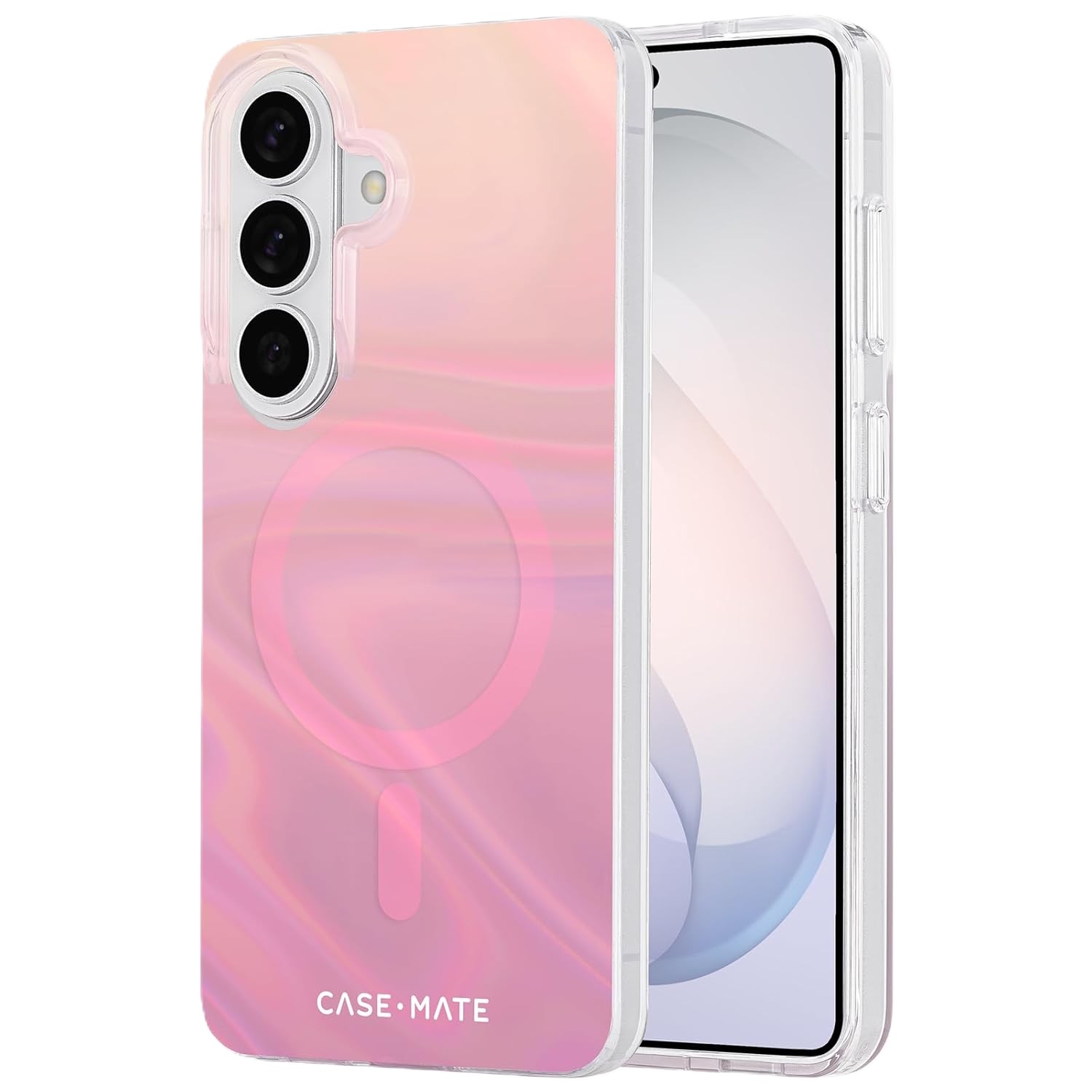 Case-Mate Peach Soap Bubble MagSafe Phone Case for S26 Plus