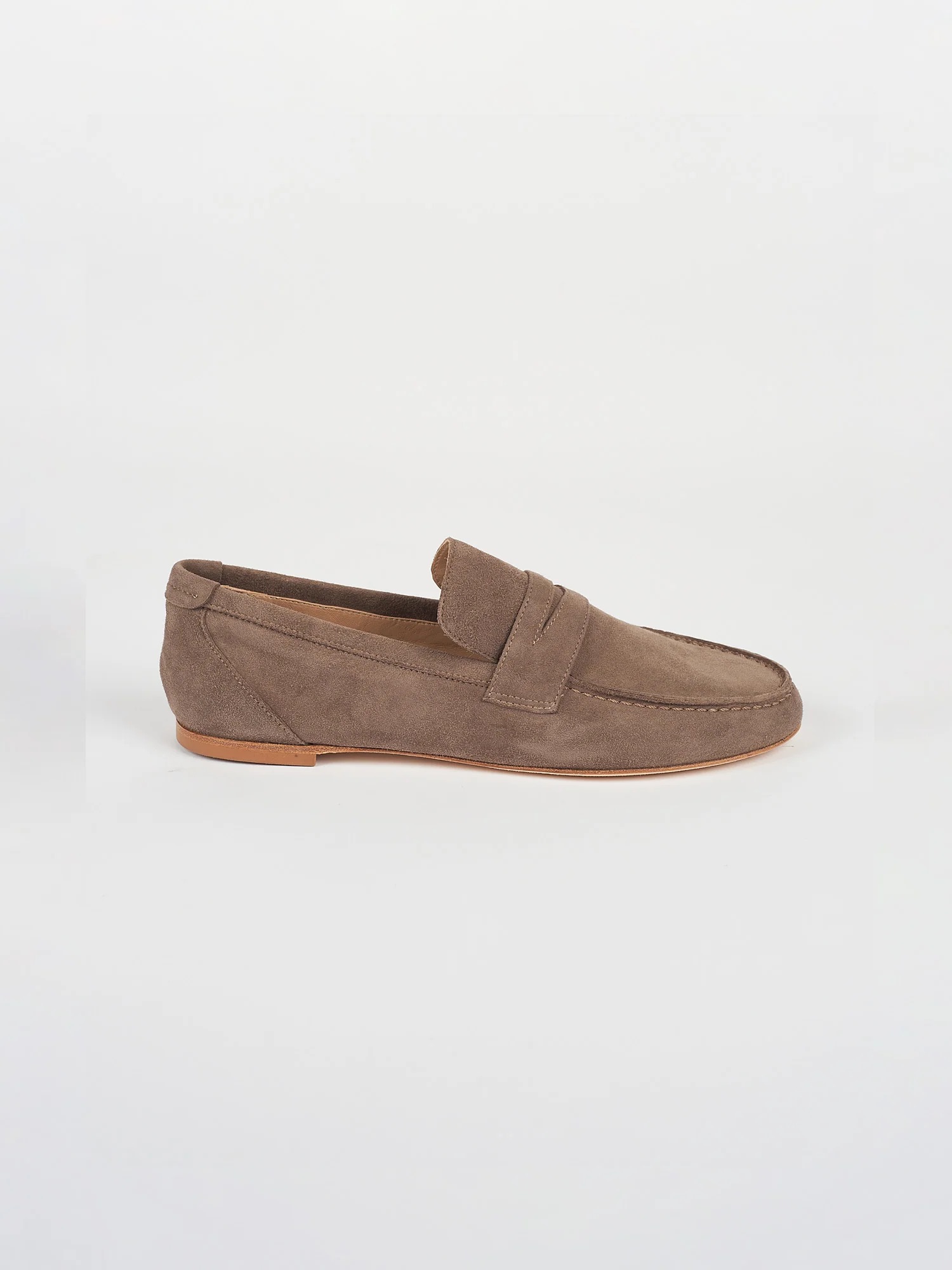 Jamie Haller, The Penny Loafers - Taupe Suede