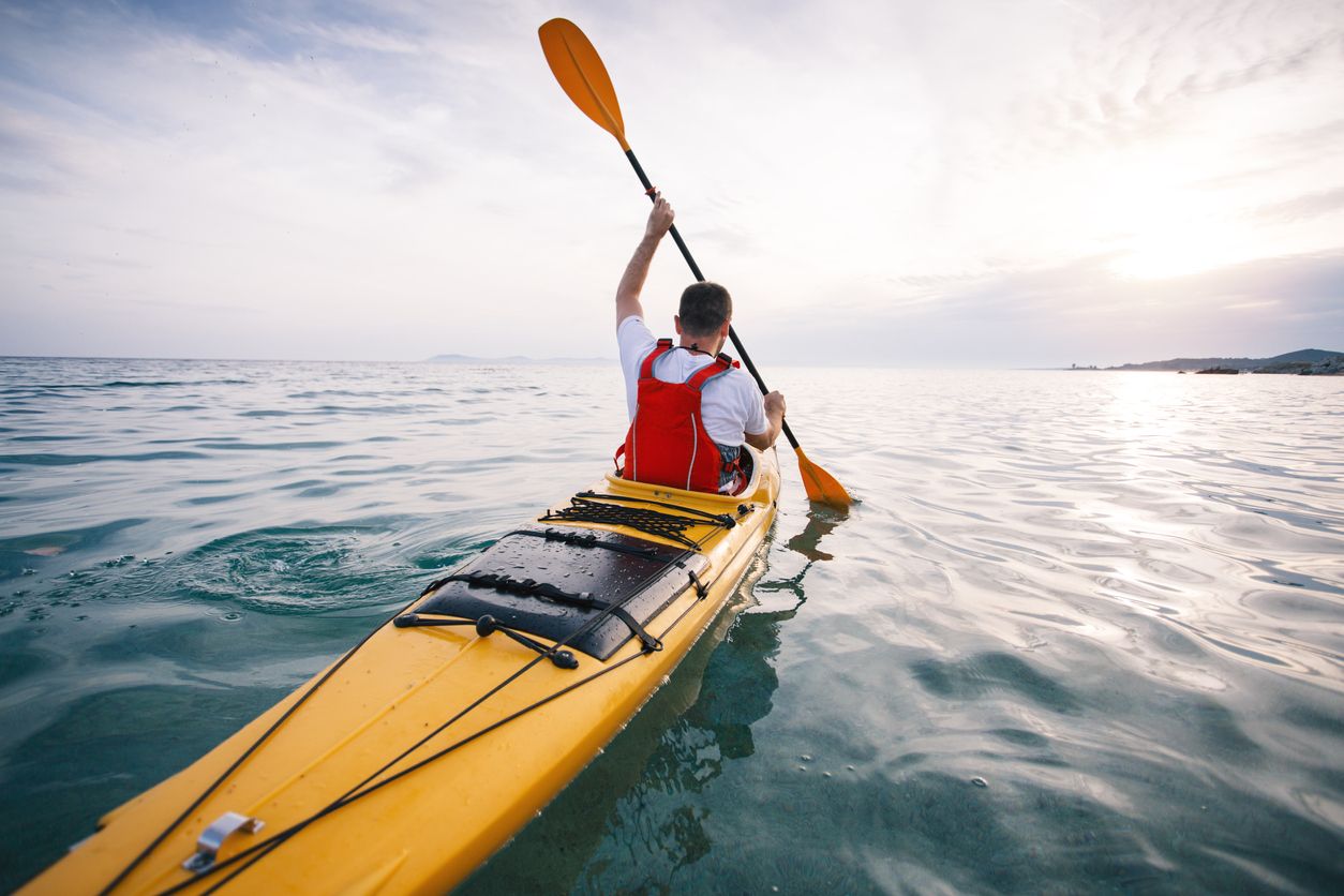 A kayaker.