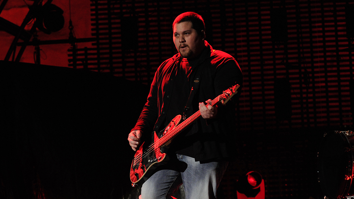 Wolfgang Van Halen of Van Halen performs at Red Rocks Amphitheatre on July 20, 2015 in Morrison, Colorado.