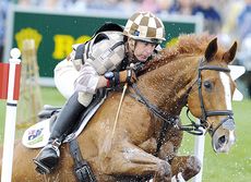 Matt Ryan riding Bonza Puzzle at Badminton 2008