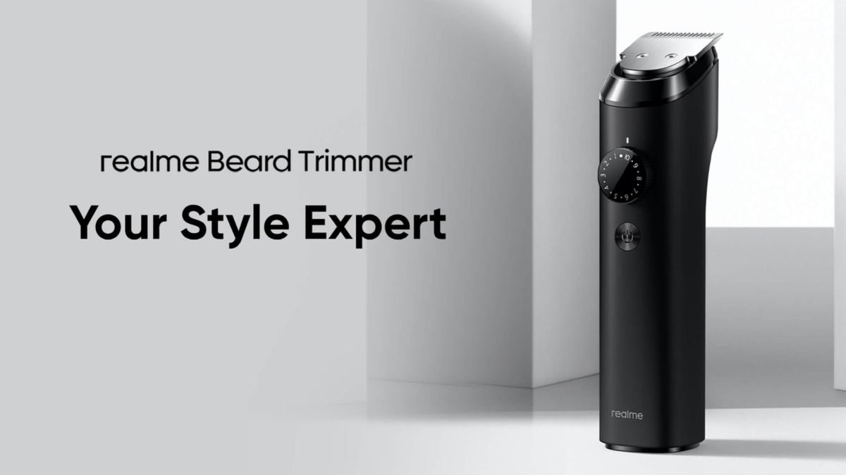 Realme Buds 2, trimmer, and hairdryer