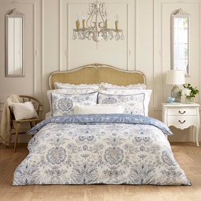 Dorma Archive Romeo 300 Thread Count 100% Cotton Duvet Cover &amp;amp; Pillowcase Set