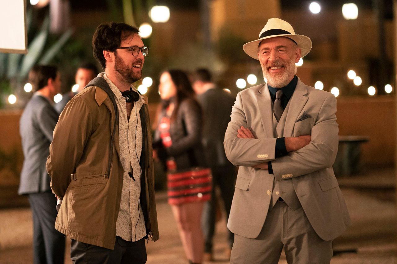 Director Max Barbakow and J.K. Simmons in Palm Springs.