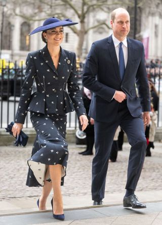 Kate Middleton in a printed co ord