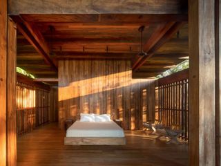 Olsun Kundig Costa Rica treehouse bedroom