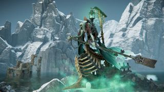 A ghostly ferryman in Warhammer Age of Sigmar: Realms of Ruin.