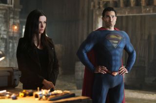 Elizabeth Tulloch and Tyler Hoechlin as Lois Lane and Superman in Superman & Lois