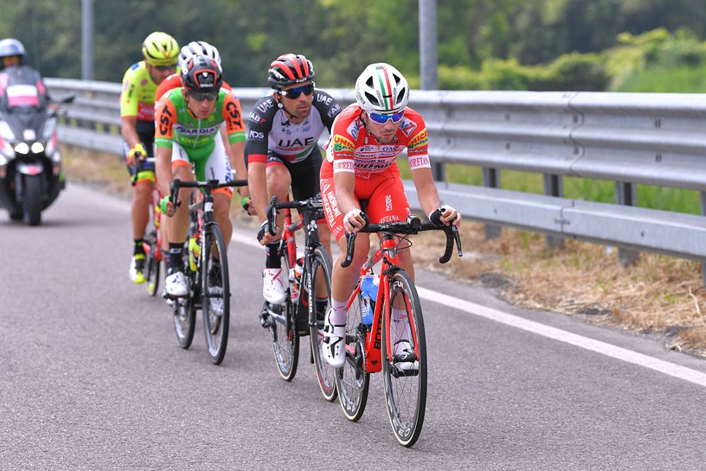 The stage 13 breakaway - Andrea Vendrame (Androni Giocattoli-Sidermec) / Marco Marcato (UAE Team Emirates) / Alessandro Tonelli (Bardiani CSF)