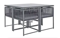 Argos Home Rope Cube 8 Seater Patio Set
