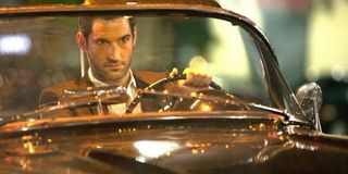 Lucifer in his car Season 4 on Netflix