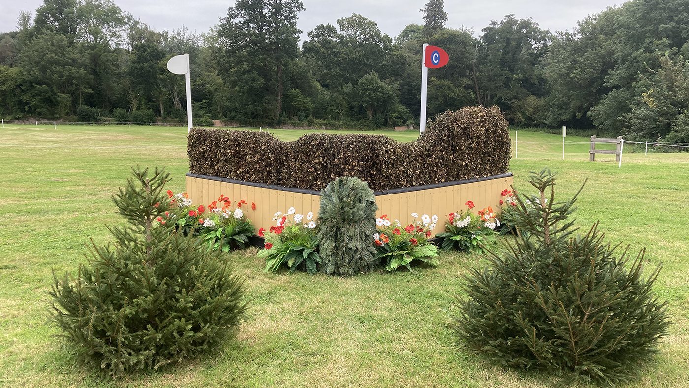 Bicton Horse Trials cross-country course: fence 16c