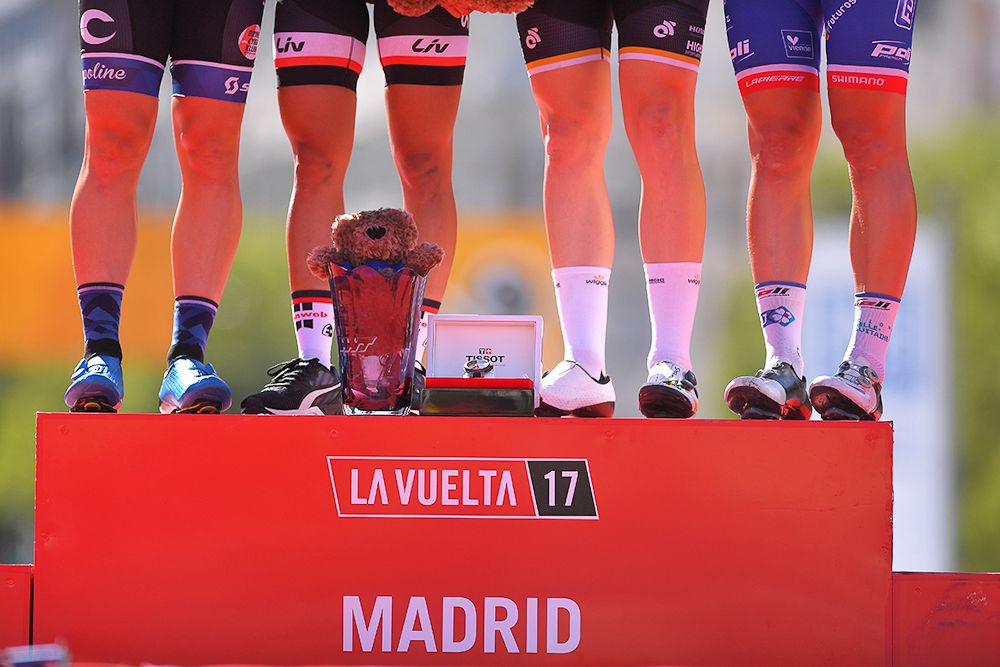 The podium from La Madrid Challenge