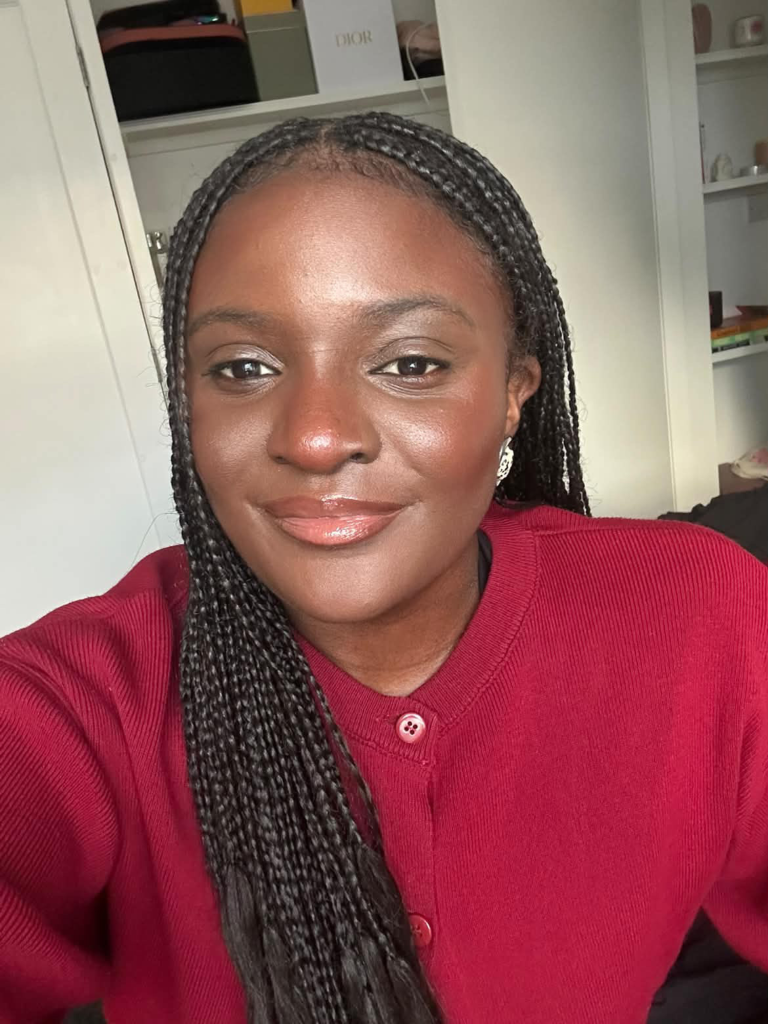 Who What Wear editor Brittany Davy wearing the Erborian BB cream