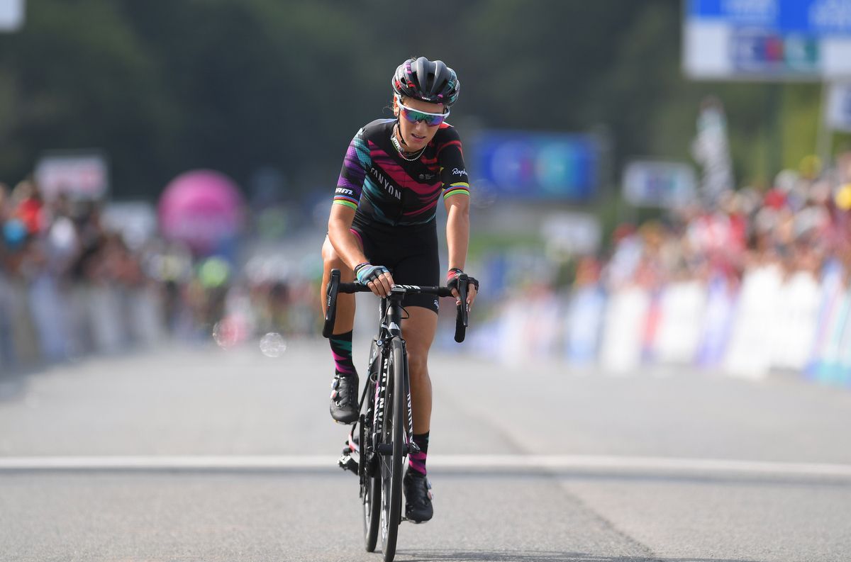 Second place for Pauline Ferrand-Pr&eacute;vot (Canyon-SRAM)
