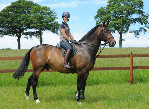 Charlotte Dujardon riding Harley Foxtrot