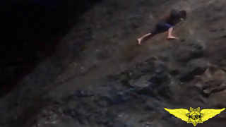 Dramatic helicopter rescue footage shows California hiker dangling from cliff