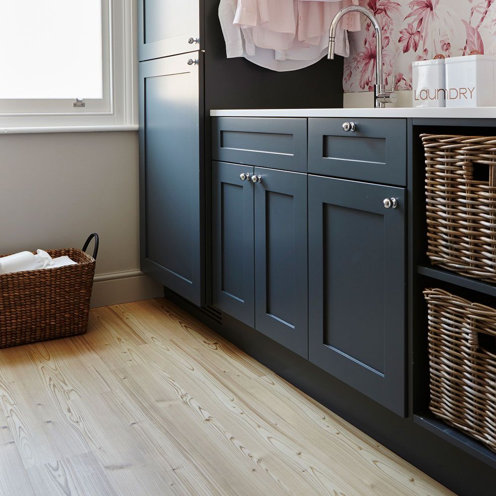 Utility room flooring ideas for vinyl, waterresistant laminate and