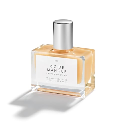 Le Monde Gourmand Riz De Mangue Eau De Parfum Spray Perfume for Women, Mango, Rice Milk &amp;amp; Creamy Sandalwood Scent, Vegan &amp;amp; Cruelty Free, 1 Fl Oz (30 Ml)
