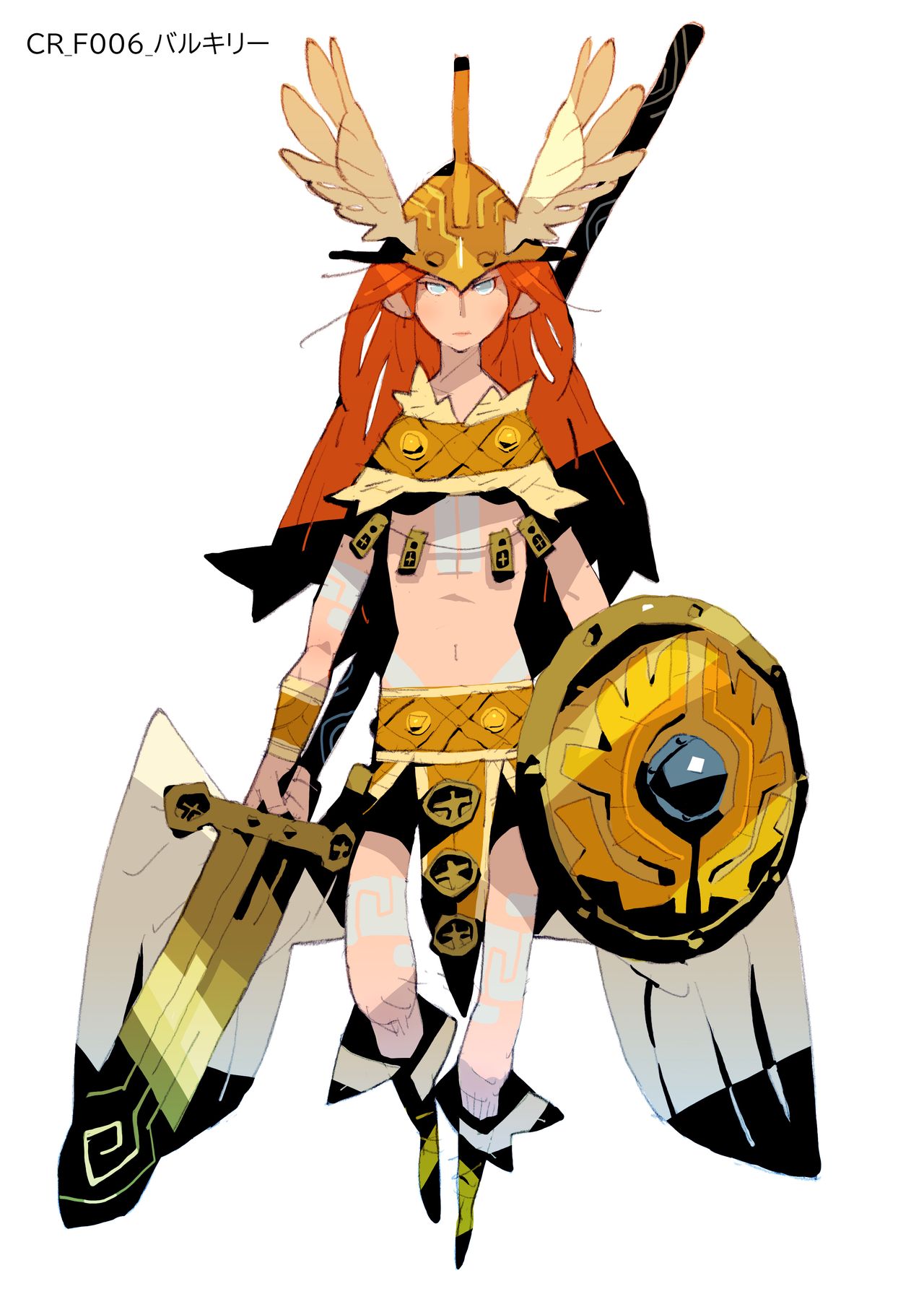 Fantasy character art for Japanese video game