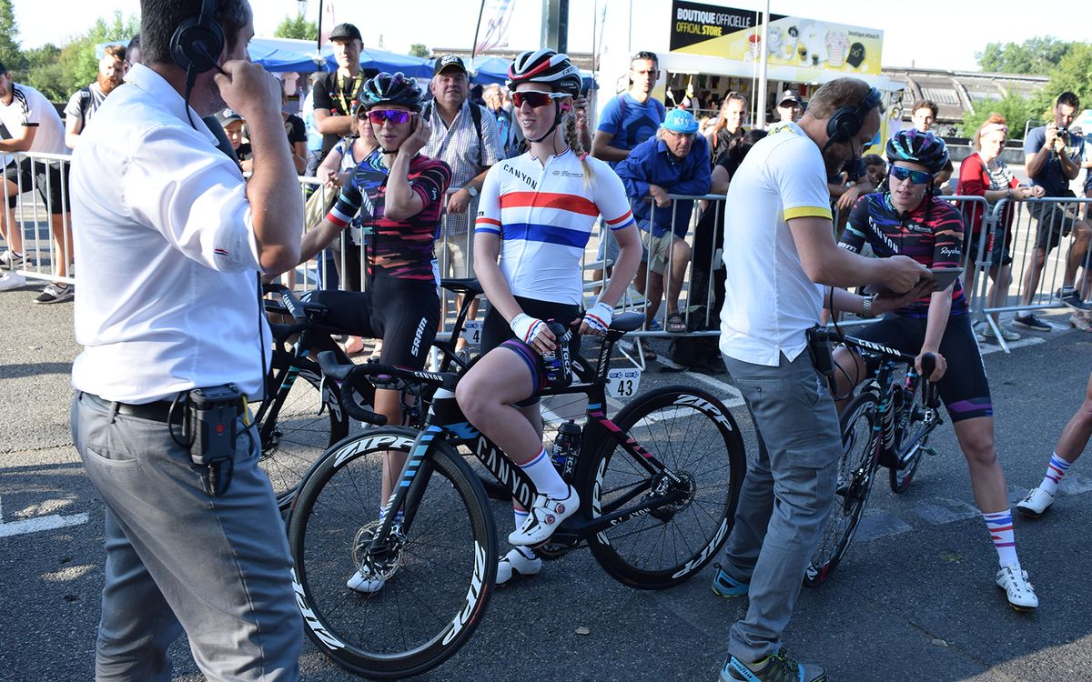 Alice Barnes has gone for a classic look on her British national champion's jersey