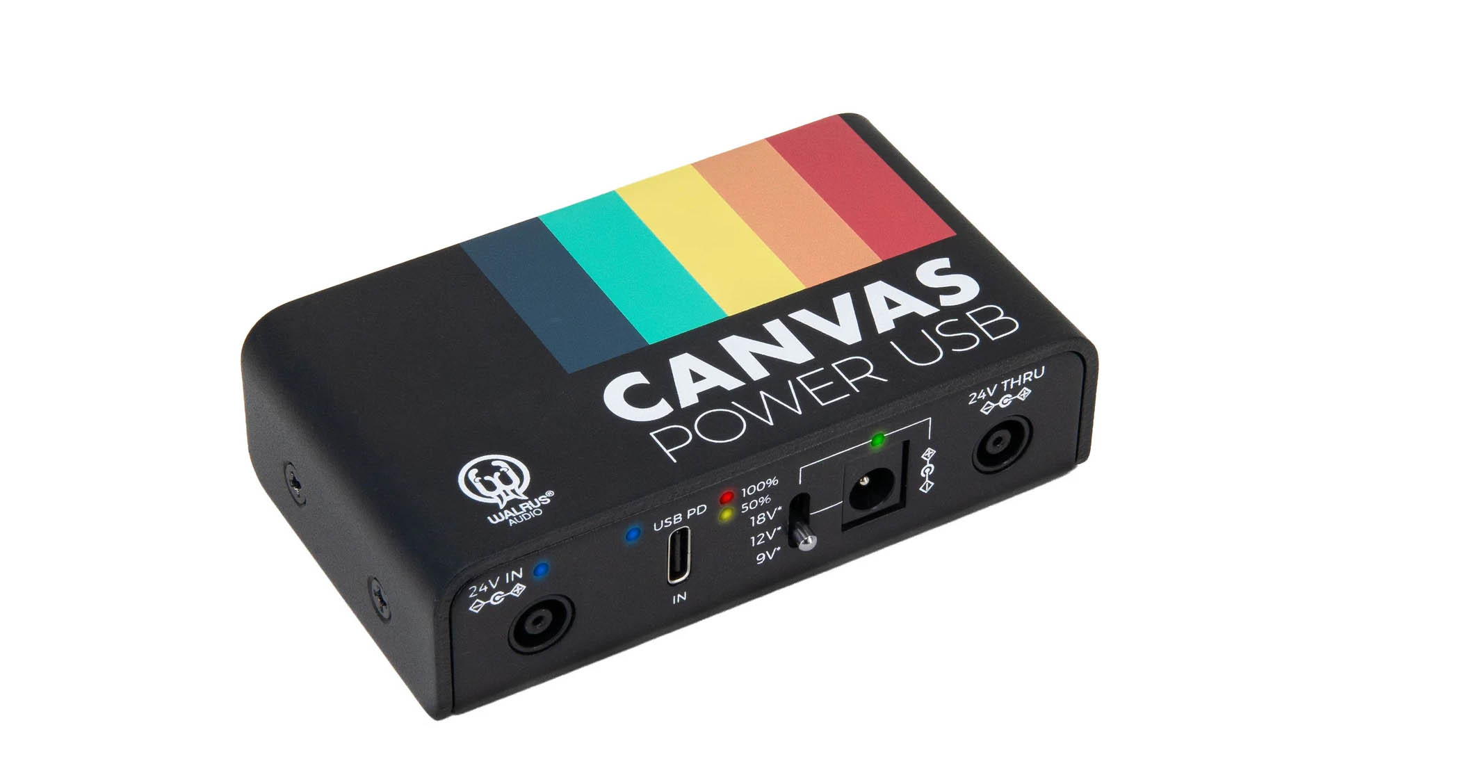 Walrus Audio Canvas Power USB: The compact pedalboard power supply can be charged via USB.