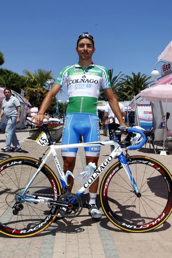 Filippo Savini (Colnago - CSF Inox) leads the KOM competition