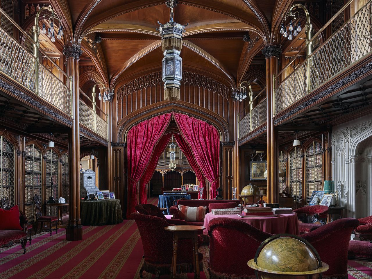 The library at Arundel Castle, West Sussex. ©Paul Highnam for Country Life.