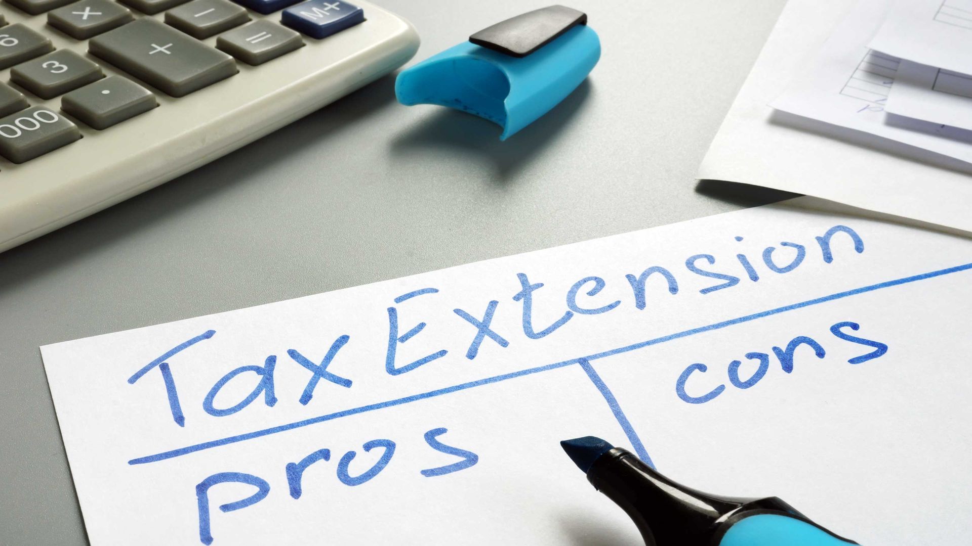 Pros And Cons Of Tax Extension