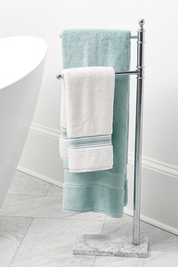 8. Marble Towel Holder: View at Ballard Designs