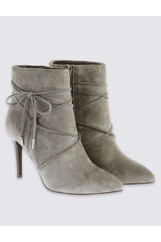 M&S Tie Detail Ankle Boots, £69