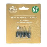 6V Clear Replacement Christmas Tree Bulbs Lamps, £2.50 at UK Christmas World