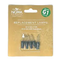 6V Clear Replacement Christmas Tree Bulbs Lamps, £2.50 at UK Christmas World