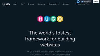 Hugo website screenshot.
