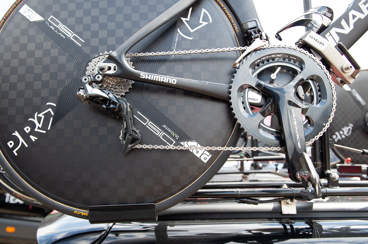 A look at the Team Ineos drivetrain setup for the stage