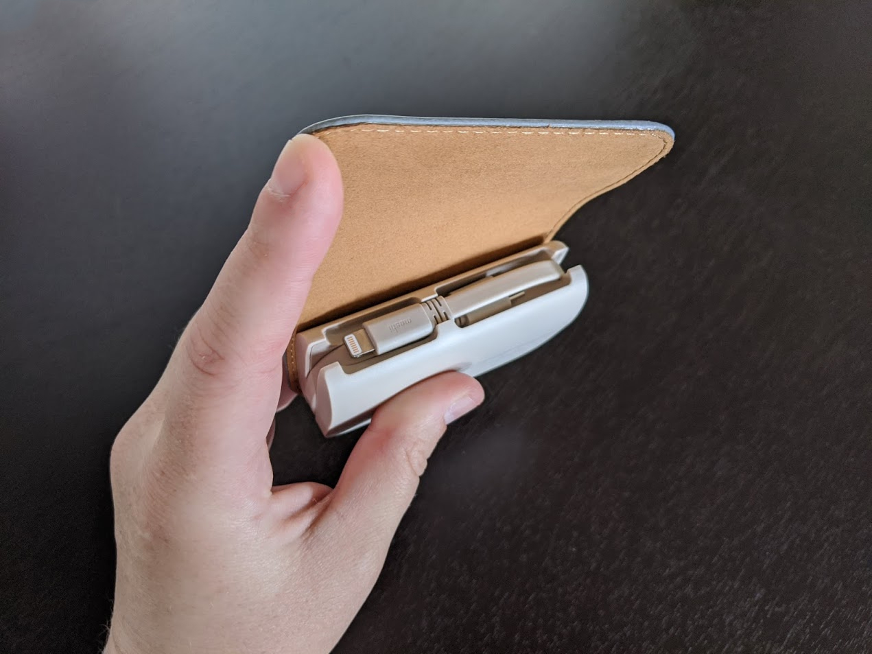 Moshi Iongo 5k Duo with flap propped open