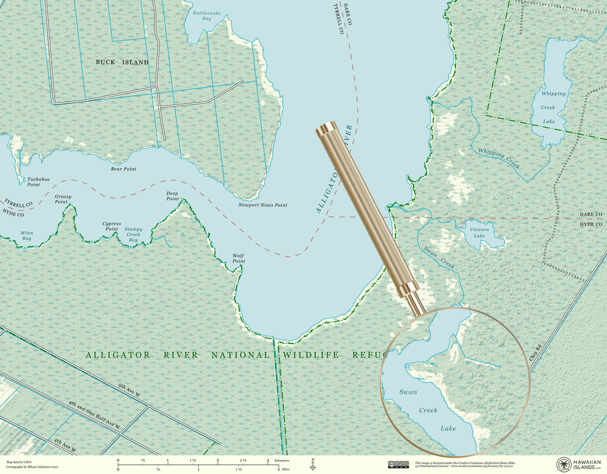 Hidden animals in maps