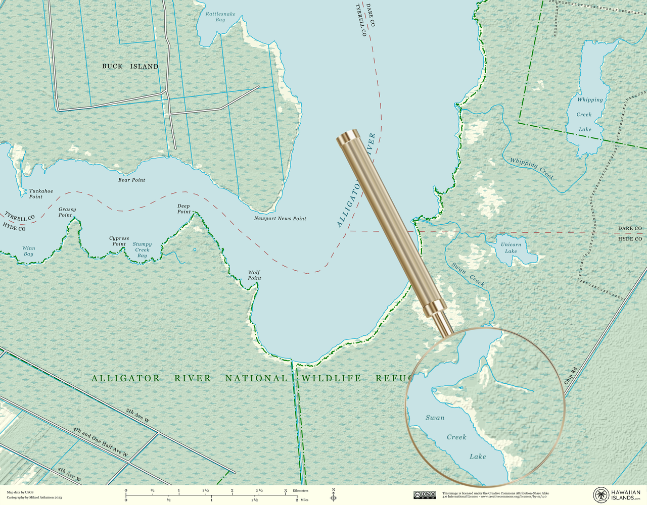 Hidden animals in maps