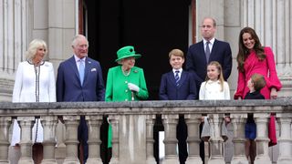 The Royal Family on the balcony of Buckingham Palace for the Platinum Jubilee 2022