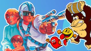 Best video games of the 80s; a mix of game characters from the 1980s