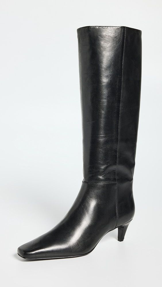 Remy Knee Boots - Black Leather