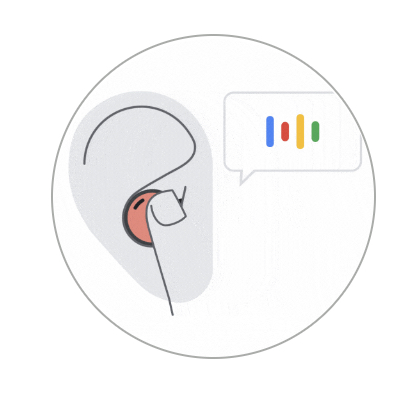 Touch and hold the cursor to activate Google Assistant on the Pixel Buds Pro