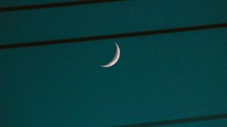 The crescent moon is a favoroite astro shot each month. Credit: Katie Burandt//Pexels