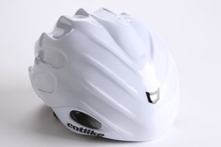 Aeroshell fits firmly over the helmet and reduces venting