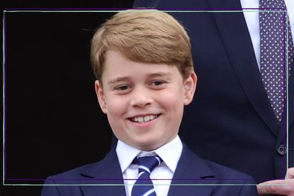 Prince George in suit and tie