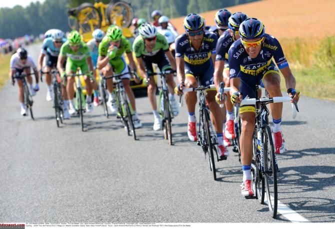 Saxo-Tinkoff putting it in the gutter
