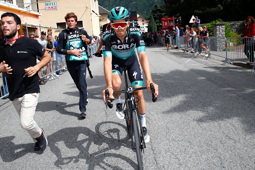 Gregor Muhlberger (Bora-Hansgrohe) after the stage 6 finish at Dauphine