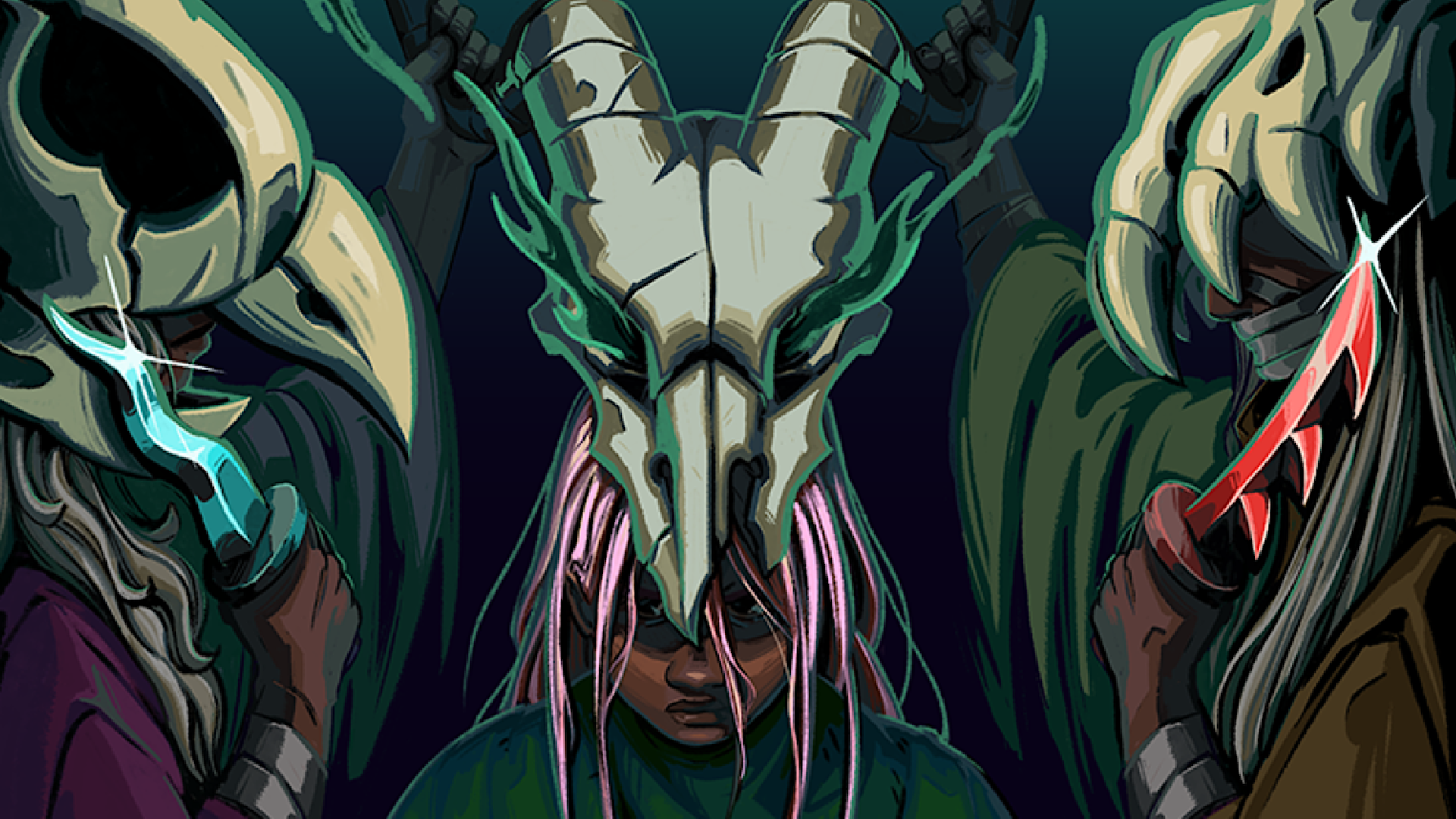 The Silent is anointed with her mask in Slay the Spire 2.