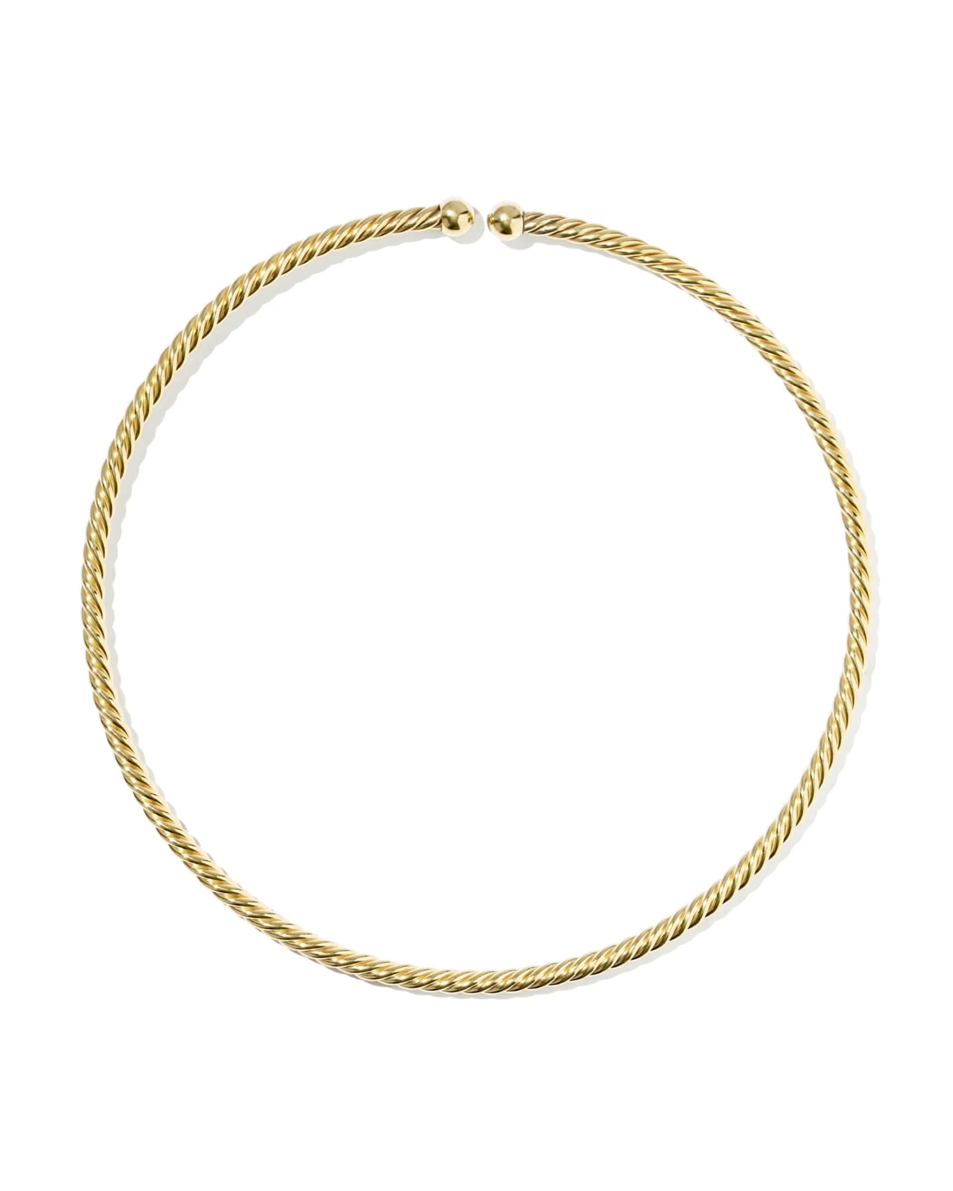 Kendra Scott, Victoria Large Twist 14k Gold-Filled Collar Necklace